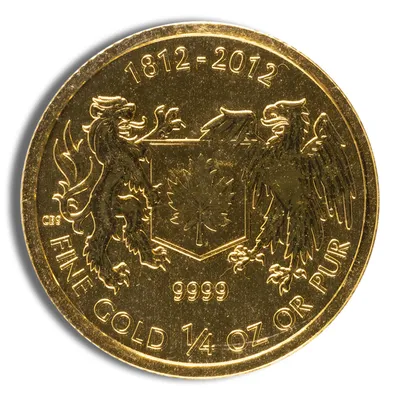 2012 1/4 oz Canadian War of 1812 Gold Coin — Gold bullion from Standard Bullion