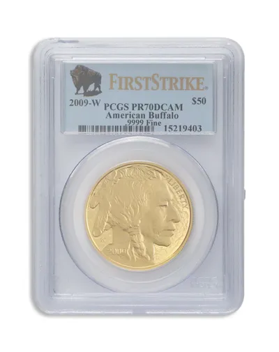 2009-W $50 Proof Gold Buffalo PCGS PR70 First Strike — Gold bullion from Standard Bullion