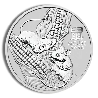 2020 Kilo Australia Silver Lunar Mouse BU - Series III — Silver bullion from Standard Bullion