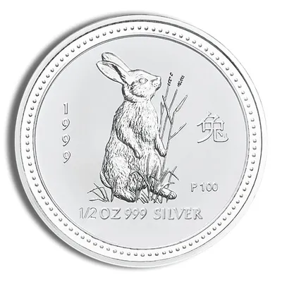 1999 1/2 oz Australia Silver Lunar Rabbit BU - Series I — Silver bullion from Standard Bullion