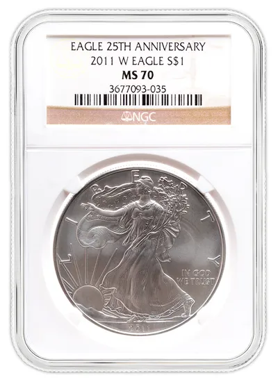 2011-W Burnished Silver Eagle NGC MS70 — Silver bullion from Standard Bullion