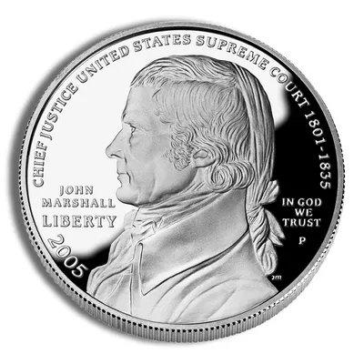 2005-P <body> John Marshall Silver Commem - Proof — Silver bullion from Standard Bullion