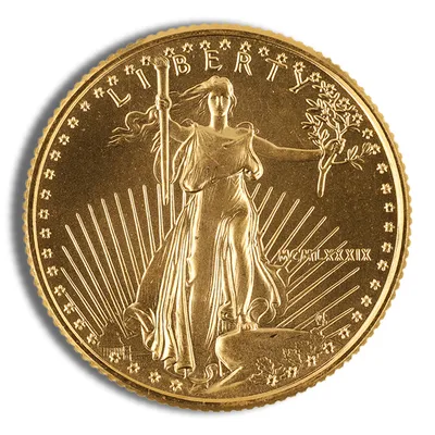 1989 1/4 oz Gold Eagle - BU (MCMLXXXIX) — Gold bullion from Standard Bullion