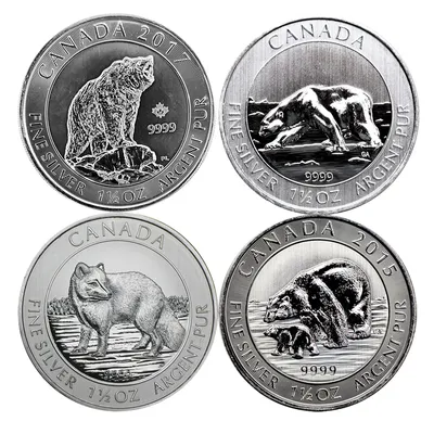 Canadian 1.5 oz Wildlife Silver Coin (Year/Design Varies) — Silver bullion from Standard Bullion
