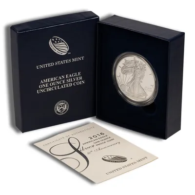 2016-W Proof Silver Eagle with Box & COA - 30th Anniversary — Silver bullion from Standard Bullion