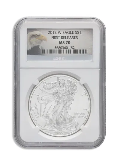 2012-W Burnished Silver Eagle NGC MS70 ER — Silver bullion from Standard Bullion