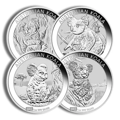 1 oz Australian Koala Silver Coin - In Capsule (Year Varies) — Silver bullion from Standard Bullion