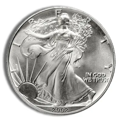 2002 Silver American Eagle - BU — Silver bullion from Standard Bullion