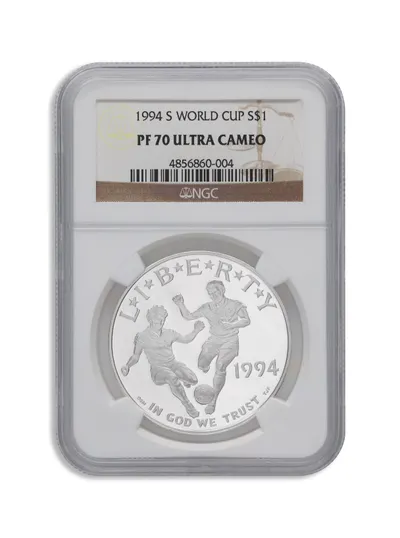 1994-S <body> World Cup Silver Commem - NGC PF70 — Silver bullion from Standard Bullion