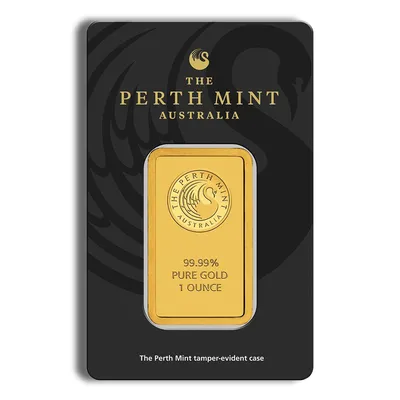 1 oz Gold Bar - Perth Mint (Black Card) — Gold bullion from Standard Bullion