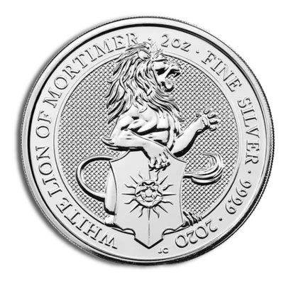 2 oz Silver Great Britain Queen's Beasts (Year/Design Varies) — Silver bullion from Standard Bullion