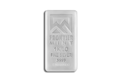 1 Kilo Silver Bar - Frontier Mint (Frosted) — Silver bullion from Standard Bullion