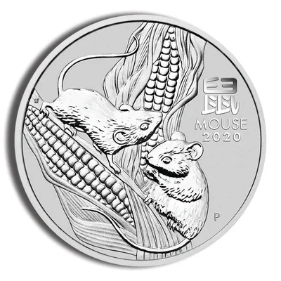 2020 1/2 oz Australia Silver Lunar Mouse BU - Series III — Silver bullion from Standard Bullion