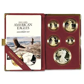 1995-W 10th Anniversary Proof Eagle Set — Gold bullion from Standard Bullion