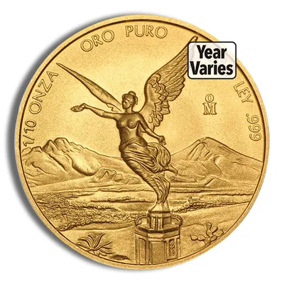 1/10 oz Mexican Libertad Gold Coin (Year Varies) — Gold bullion from Standard Bullion