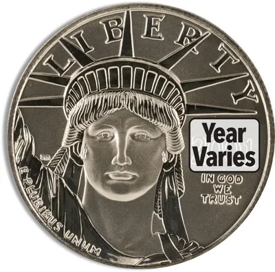 1/2 oz Platinum Eagle - BU (Date Varies) — Platinum bullion from Standard Bullion