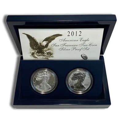 2012-S 2-Coin Silver Eagle 75th Anniversary San Francisco Set — Silver bullion from Standard Bullion