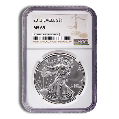 2012 Silver Eagle NGC MS69 — Silver bullion from Standard Bullion