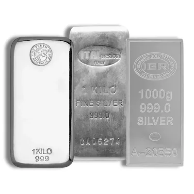 1 Kilo Silver Bar - Design Varies — Silver bullion from Standard Bullion