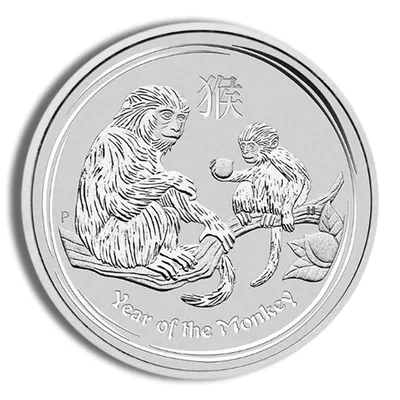 2016 Kilo Australia Silver Lunar Monkey BU - Series II — Silver bullion from Standard Bullion