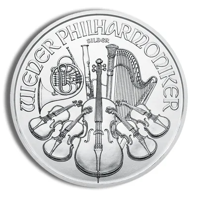 1 oz Austrian Silver Philharmonic (Year Varies) — Silver bullion from Standard Bullion