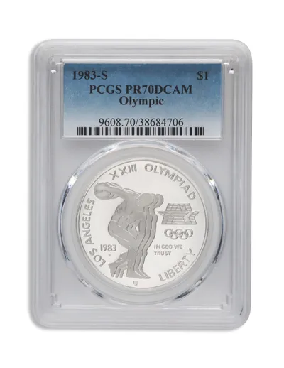 1983-S <body> LA Olympic Silver Commem - PCGS PF70 — Silver bullion from Standard Bullion