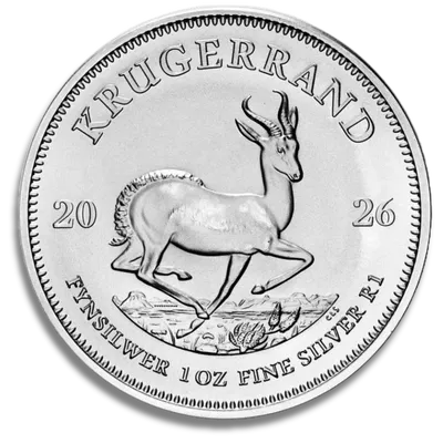 2026 1 oz Silver Krugerrand - BU — Silver bullion from Standard Bullion