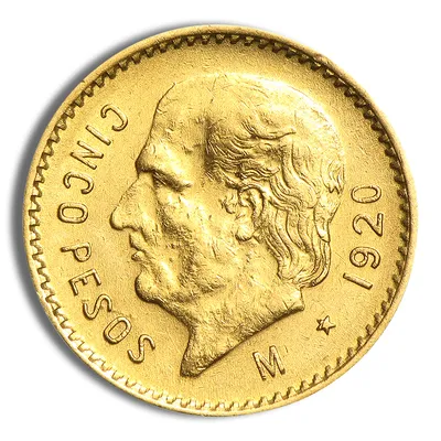 Mexico Gold 5 Peso — Gold bullion from Standard Bullion