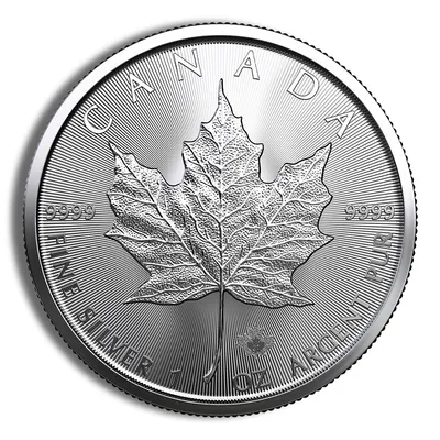 1 oz Canadian Silver Maple Leaf - Sealed Box (Year Varies) — Silver bullion from Standard Bullion