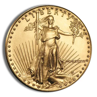 1987 1/2 oz Gold Eagle - BU (MCMLXXXVII) — Gold bullion from Standard Bullion