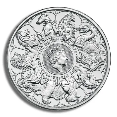 2021 2 oz Silver Great Britain Queen's Beasts - Completer — Silver bullion from Standard Bullion