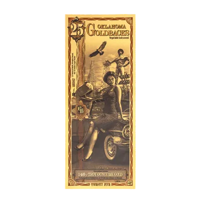 Oklahoma 25 Goldback — Gold bullion from Standard Bullion