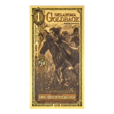 Oklahoma 1 Goldback — Gold bullion from Standard Bullion