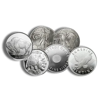 1/2 oz Silver Round - Brand Varies — Silver bullion from Standard Bullion