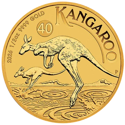 2026 1/2 oz Australian Kangaroo Gold Coin — Gold bullion from Standard Bullion