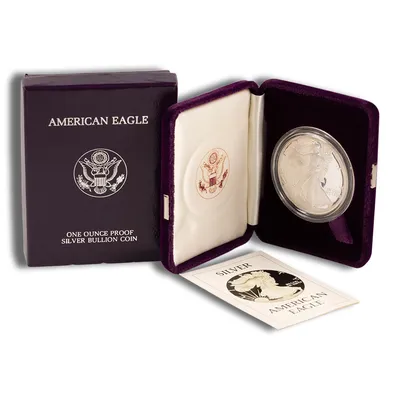 1989-S Proof Silver Eagle with Box & COA — Silver bullion from Standard Bullion