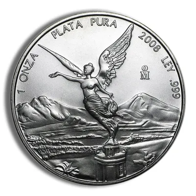 2008 1 oz Silver Mexican Libertad - BU — Silver bullion from Standard Bullion