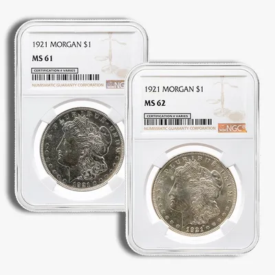 1921 Morgan Dollar - NGC MS60-MS62 — Silver bullion from Standard Bullion