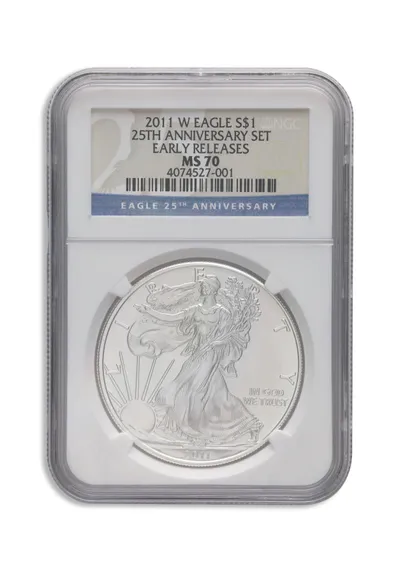 2011-W Burnished Silver Eagle NGC MS70 ER — Silver bullion from Standard Bullion
