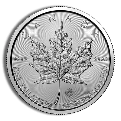 1 oz Palladium Maple Leaf - BU (Date Varies) — Palladium bullion from Standard Bullion