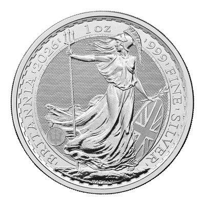 2026 1 oz Great Britain Silver Britannia — Silver bullion from Standard Bullion