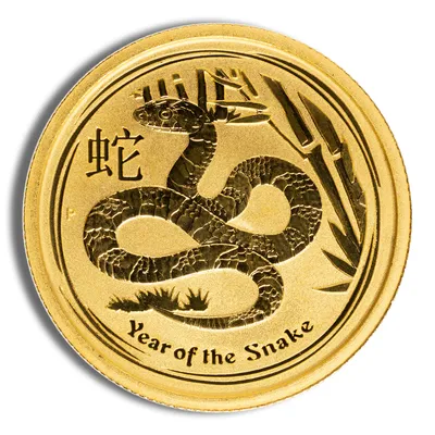 2013 1/4 oz Australia Gold Lunar Snake BU - Series II — Gold bullion from Standard Bullion