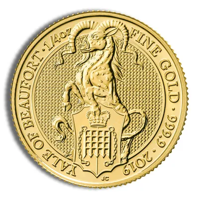 2019 1/4 oz Great Britain Queen's Beast Gold Coin - Yale — Gold bullion from Standard Bullion