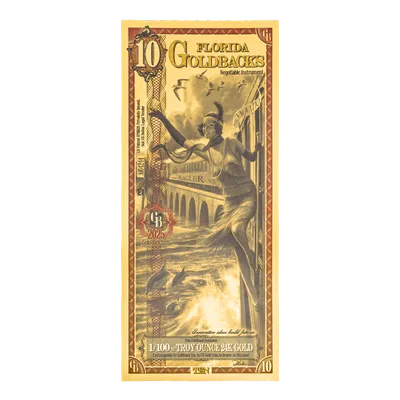 Florida 10 Goldback — Gold bullion from Standard Bullion