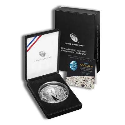 2019 Proof Silver Apollo 11 50th Anniversary Dollar <body> — Silver bullion from Standard Bullion