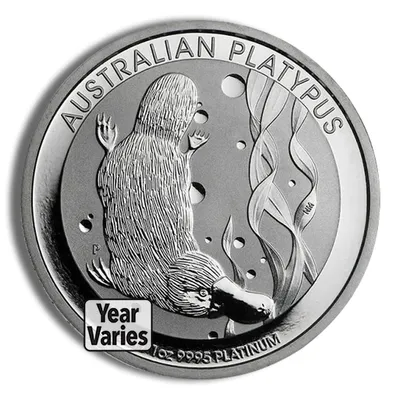 Platinum Platypus - 1 oz (Year Varies) — Platinum bullion from Standard Bullion