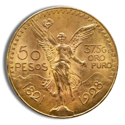 1924 Mexico Gold 50 Peso BU — Gold bullion from Standard Bullion