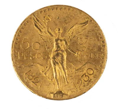 1930 Mexico Gold 50 Peso AU — Gold bullion from Standard Bullion