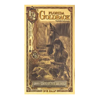 Florida 1/2 Goldback — Gold bullion from Standard Bullion