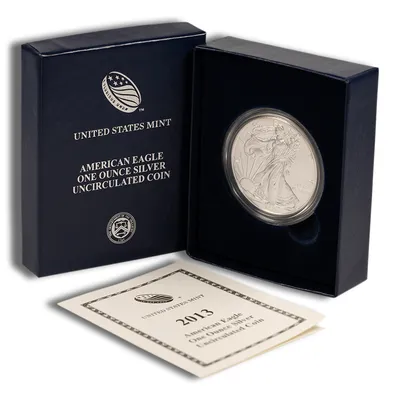 2013-W Burnished Silver Eagle with Box & COA — Silver bullion from Standard Bullion